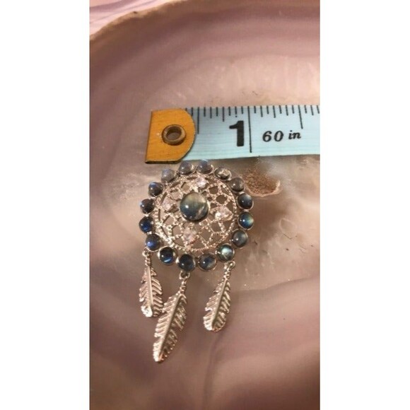 Labradorite Dream Catcher Pendant - Picture 5 of 5